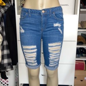 WAXJEAN Ripped Shorts